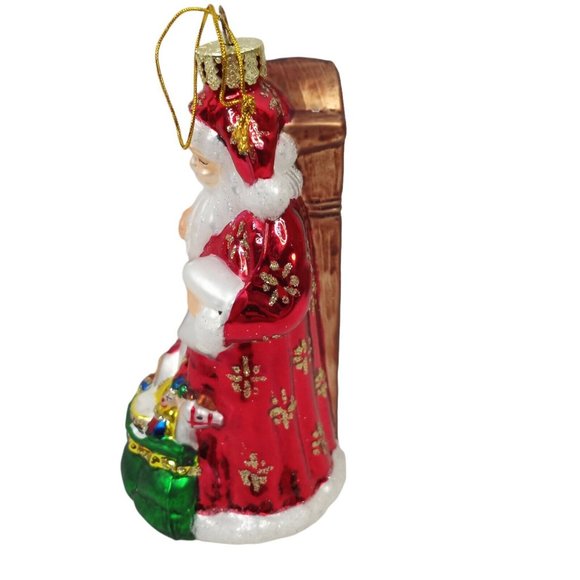 Vintage AmeriChristmas Ornament Santa 5" with Box - Picture 5 of 6